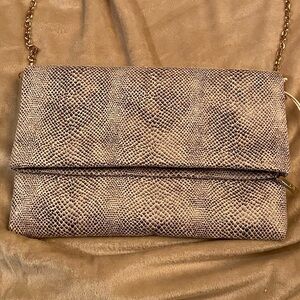 Nico & Olive Faux Snake Skin Clutch, Crossbody Bag